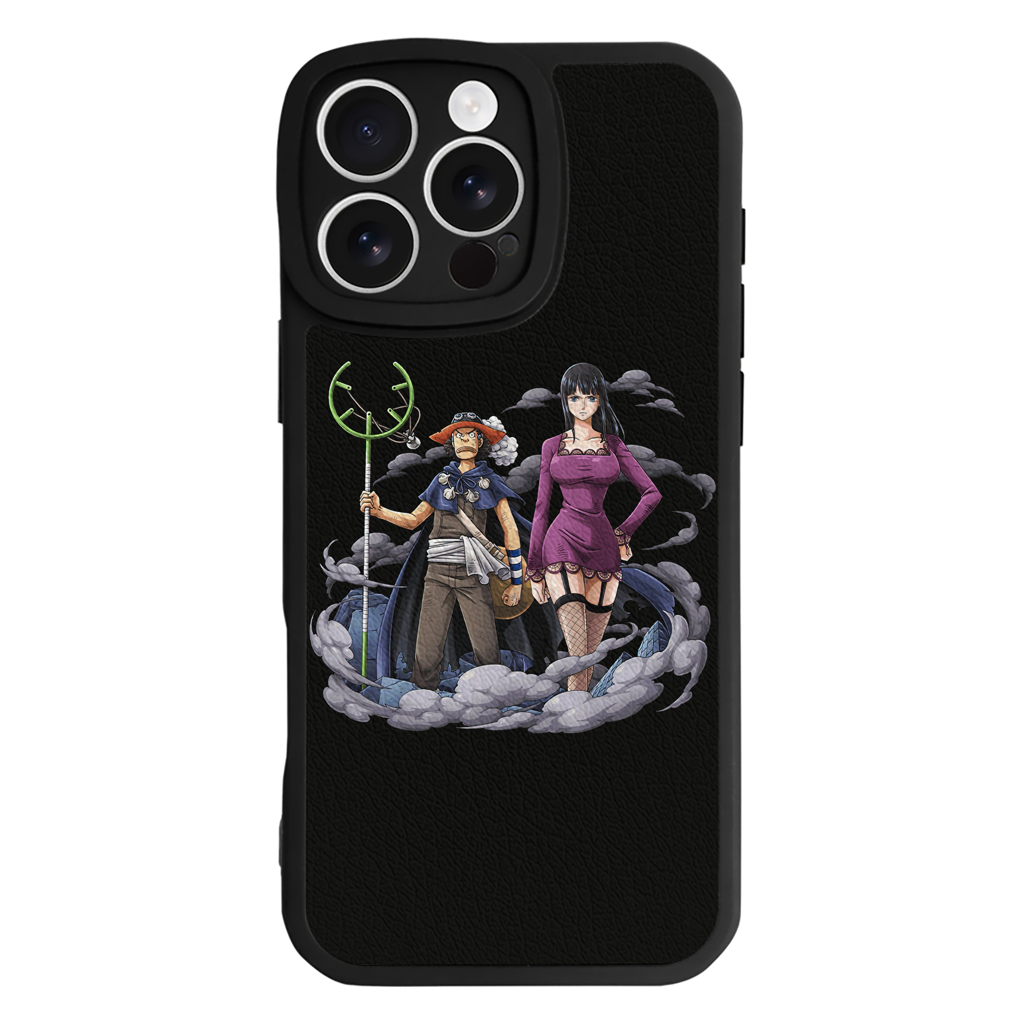 （画像用） ワンピース ニコ・ロビン ONE PIECE Nico Robin 【iPhone 16シリーズ対応】シリコンスマホケース（レザー調） 材質：シリコン